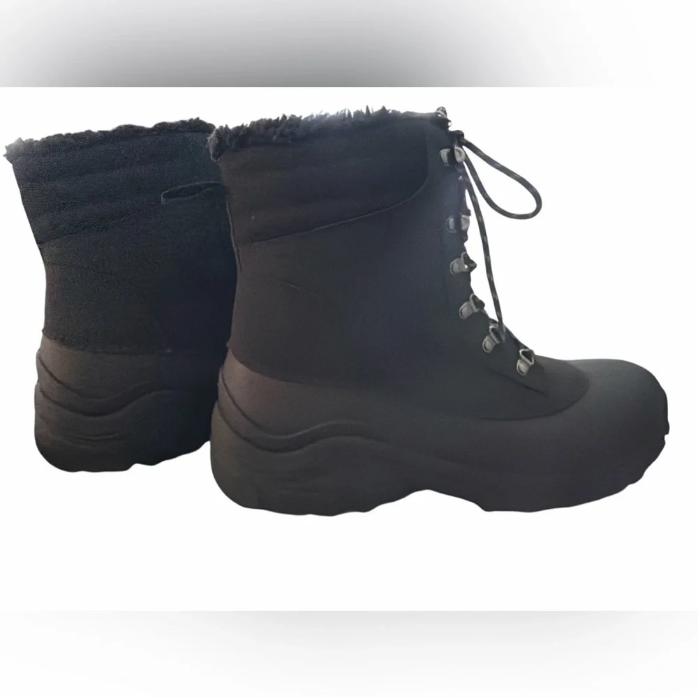 all In Motion Mens Blaise Winter Boots Black New